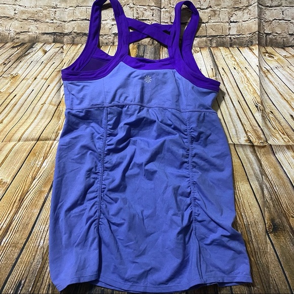 Athleta Purple Scrunch Athletic Tank Top - Picture 4 of 6